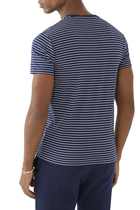 Striped Cotton Crewneck T-shirt